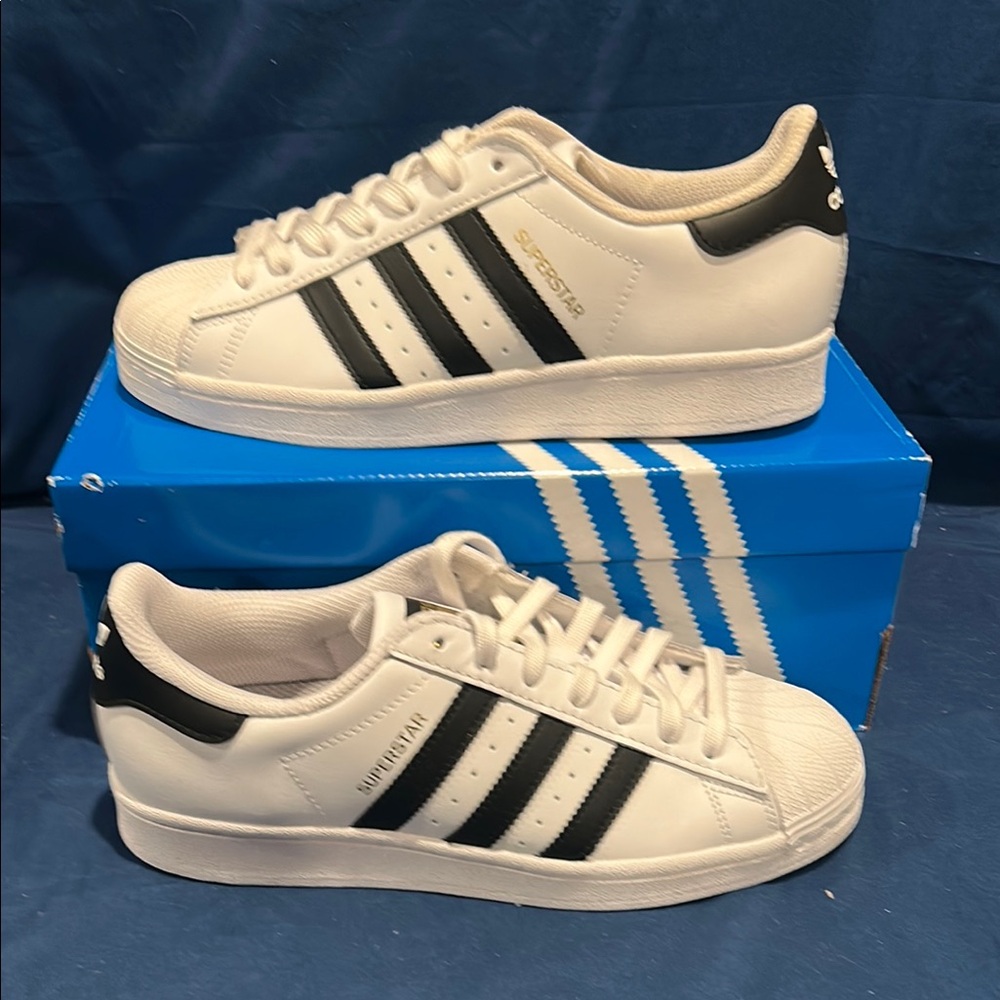 Adidas- Superstar, white black, 7 men QS